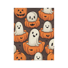 DistinctInk Garden & House Banner / Flag with Haunted Skeleton Pumpkin Patch Design for Halloween