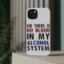 DistinctInk ToughCase for Apple iPhone, Compatible with MagSafe Charging - Sir There is Blood in My Alcohol System