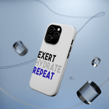 DistinctInk ToughCase for Apple iPhone, Compatible with MagSafe Charging - Exert Hydrate Repeat