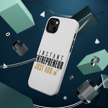 DistinctInk ToughCase for Apple iPhone, Compatible with MagSafe Charging - Instant Entrepreneur Just Add Coffee