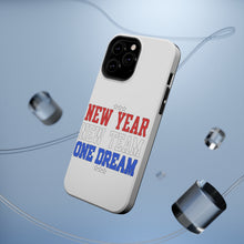 DistinctInk ToughCase for Apple iPhone, Compatible with MagSafe Charging - New Year New Team One Dream