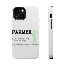 DistinctInk ToughCase for Apple iPhone, Compatible with MagSafe Charging - Farmer Definition - Few Who Feeds Many