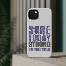 DistinctInk ToughCase for Apple iPhone, Compatible with MagSafe Charging - Sore Today Strong Tomorrow