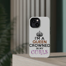 DistinctInk ToughCase for Apple iPhone, Compatible with MagSafe Charging - I'm a Queen Crowned in My Curls