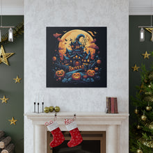 DistinctInk Canvas Wall Art with Spooky Sweet Treats for Halloween