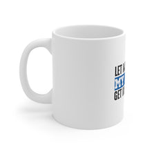 DistinctInk Glossy White Coffee / Tea Mug - Let Me Know if My Biceps Get in Your Way