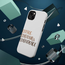 DistinctInk ToughCase for Apple iPhone, Compatible with MagSafe Charging - Coffee Contour & Confidence