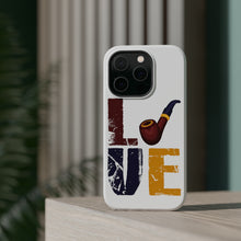 DistinctInk ToughCase for Apple iPhone, Compatible with MagSafe Charging - Love Pipe Smoking