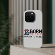 DistinctInk ToughCase for Apple iPhone, Compatible with MagSafe Charging - Born to Bake Forced to Work