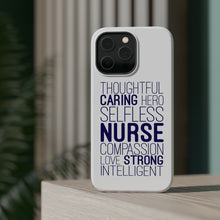 DistinctInk ToughCase for Apple iPhone, Compatible with MagSafe Charging - Thoughtful Caring Hero Selfless Nurse
