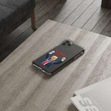 DistinctInk Clear Case for Apple iPhone or Samsung Galaxy - Trump "You Missed, Loser" Cartoon Design