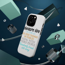 DistinctInk ToughCase for Apple iPhone, Compatible with MagSafe Charging - Theatre Life - Odd Things in Public