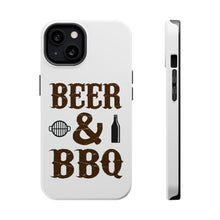 DistinctInk ToughCase for Apple iPhone, Compatible with MagSafe Charging - Beer & Barbecue BBQ