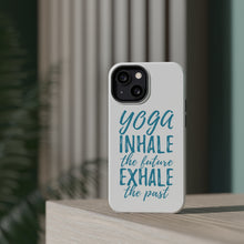 DistinctInk ToughCase for Apple iPhone, Compatible with MagSafe Charging - Yoga Inhale the Future Exhale the Past