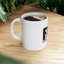 DistinctInk Glossy White Coffee / Tea Mug - FBI Fanatic Boxing Individual