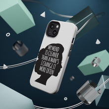 DistinctInk ToughCase for Apple iPhone, Compatible with MagSafe Charging - My Mind is Cleaner Than a Man's I Change It