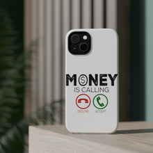 DistinctInk ToughCase for Apple iPhone, Compatible with MagSafe Charging - Money Is Calling Decline or Accept