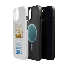 DistinctInk ToughCase for Apple iPhone, Compatible with MagSafe Charging - Sugar Spice & Pearls Make Sorority Girls