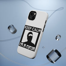 DistinctInk ToughCase for Apple iPhone, Compatible with MagSafe Charging - Keep Calm I'm a Ninja