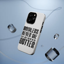 DistinctInk ToughCase for Apple iPhone, Compatible with MagSafe Charging - Bowlers Never Die They End Up In The Gutter