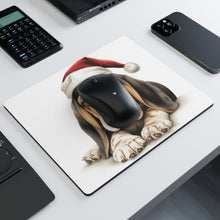 DistinctInk Mouse Pad - 1/4" Foam Rubber - Basset Hound Puppy Drawing