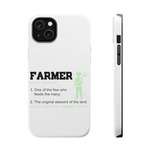 DistinctInk ToughCase for Apple iPhone, Compatible with MagSafe Charging - Farmer Definition - Few Who Feeds Many