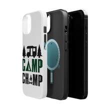 DistinctInk ToughCase for Apple iPhone, Compatible with MagSafe Charging - Camp Champ - Camping Fire