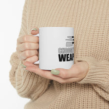 DistinctInk Glossy White Coffee / Tea Mug - Choose Your Weapon - Chef Knives