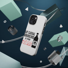 DistinctInk ToughCase for Apple iPhone, Compatible with MagSafe Charging - My Casual Drinking Is Your Alcohol Poisoning