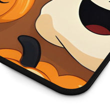 DistinctInk Desk Mat with "Boo-ttifull Skeleton Cartoon Pattern Pumpkin" Design for Halloween
