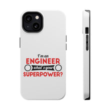 DistinctInk ToughCase for Apple iPhone, Compatible with MagSafe Charging - I'm an Engineer What's Your Superpower