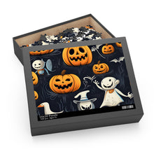 DistinctInk Jigsaw Puzzle with The Halloween Spell Design for Halloween