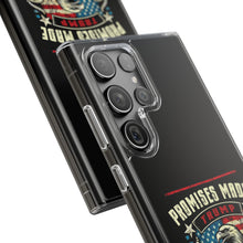 DistinctInk Hybrid (Acrylic/TPU) Clear Slim Fit Case for Apple iPhone | Trump: Promises Made, Promises Kept - Conservative