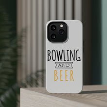 DistinctInk ToughCase for Apple iPhone, Compatible with MagSafe Charging - Bowling and Beer