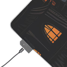 DistinctInk LED Gaming Mouse Pad with Spooky All Hallows' Eve Design for Halloween
