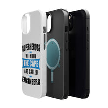 DistinctInk ToughCase for Apple iPhone, Compatible with MagSafe Charging - Superheroes Without Cape are Engineers