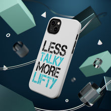 DistinctInk ToughCase for Apple iPhone, Compatible with MagSafe Charging - Less Talky More Lifty