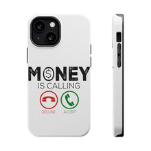 DistinctInk ToughCase for Apple iPhone, Compatible with MagSafe Charging - Money Is Calling Decline or Accept