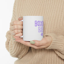 DistinctInk Glossy White Coffee / Tea Mug - Boxing Babe