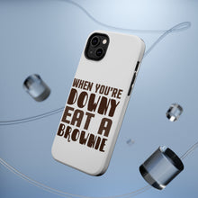DistinctInk ToughCase for Apple iPhone, Compatible with MagSafe Charging - When You're Downy Eat a Brownie