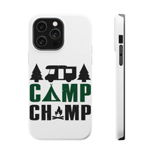 DistinctInk ToughCase for Apple iPhone, Compatible with MagSafe Charging - Camp Champ - Camping Fire