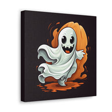 DistinctInk Canvas Wall Art with Silly Specter Sprites for Halloween