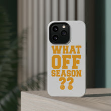DistinctInk ToughCase for Apple iPhone, Compatible with MagSafe Charging - What Off Season? Basketball