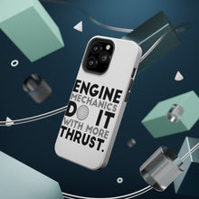 DistinctInk ToughCase for Apple iPhone, Compatible with MagSafe Charging - Engine Mechanics Do It With More Thrust