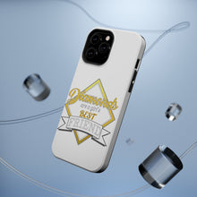 DistinctInk ToughCase for Apple iPhone, Compatible with MagSafe Charging - Diamonds Are a Girl's Best Friend