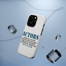 DistinctInk ToughCase for Apple iPhone, Compatible with MagSafe Charging - Actors Dream Train Study Work for Screen Time