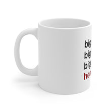 DistinctInk Glossy White Coffee / Tea Mug - Big Guy. Big Beard. Bigger… Heart.