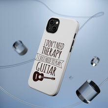 DistinctInk ToughCase for Apple iPhone, Compatible with MagSafe Charging - Don't Need Therapy Need to Play Guitar