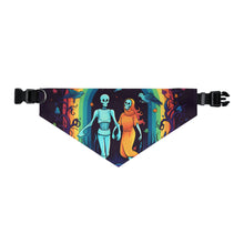 DistinctInk Adjustable Pet Banana Collar with The Enduring Beauty of Writing Design for Halloween LGBTQ+ Pride