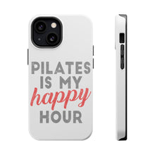 DistinctInk ToughCase for Apple iPhone, Compatible with MagSafe Charging - Pilates is My Happy Hour